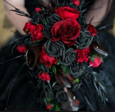 fleurs mariage gothique